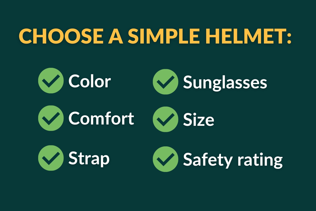 choosing a helmet