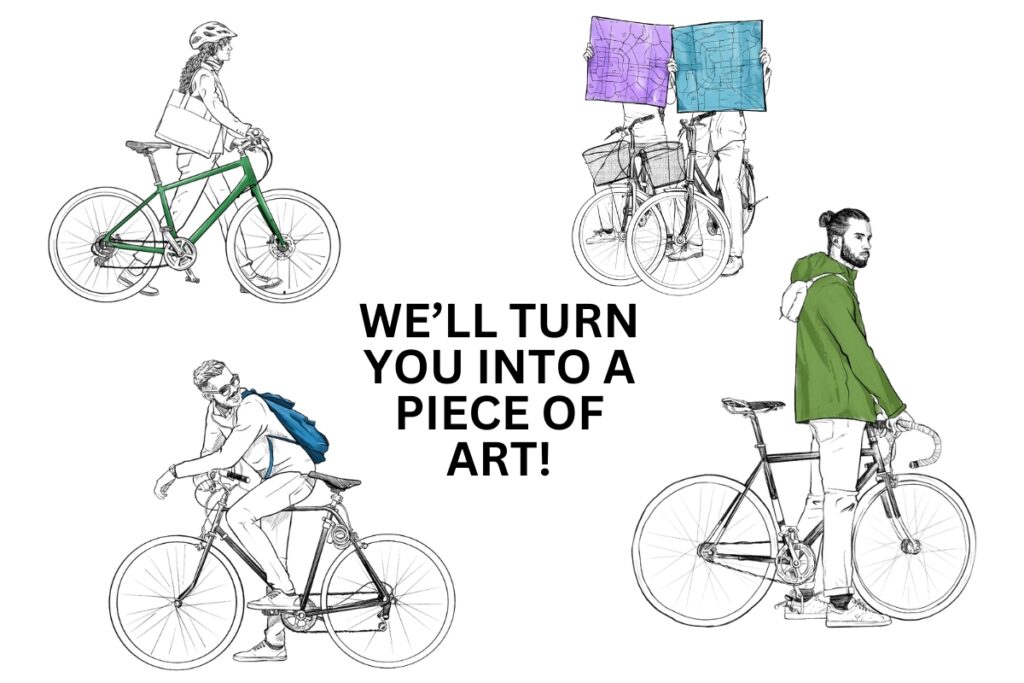 Custom Cycling Illustration