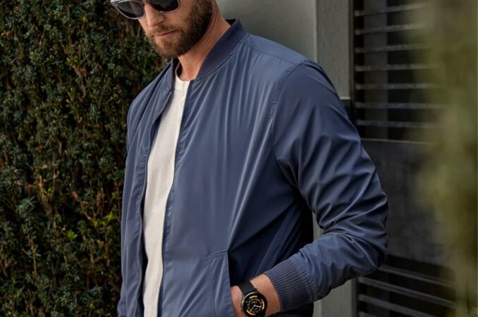 Stylish man wearing Garmin Venu 3 smartwatch
