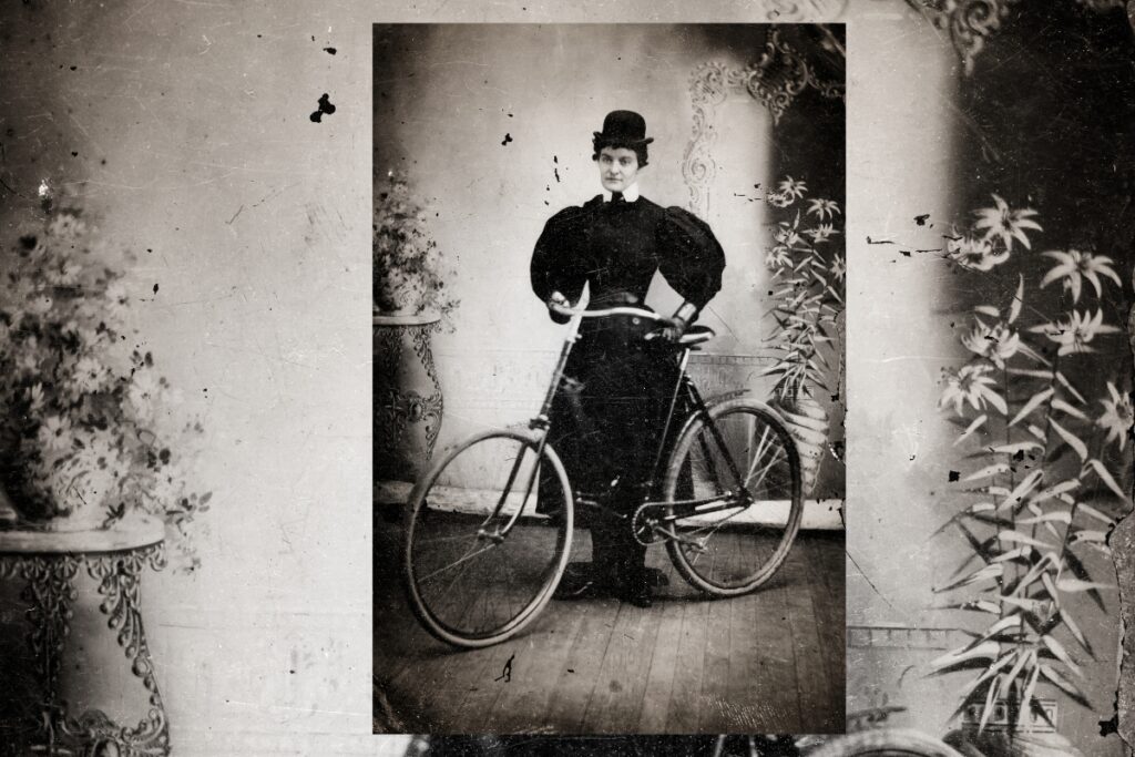 woman cycling