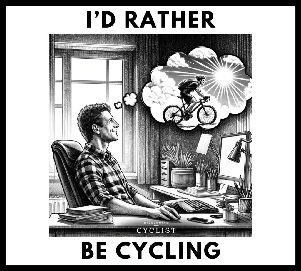 I'd rather be cycling meme