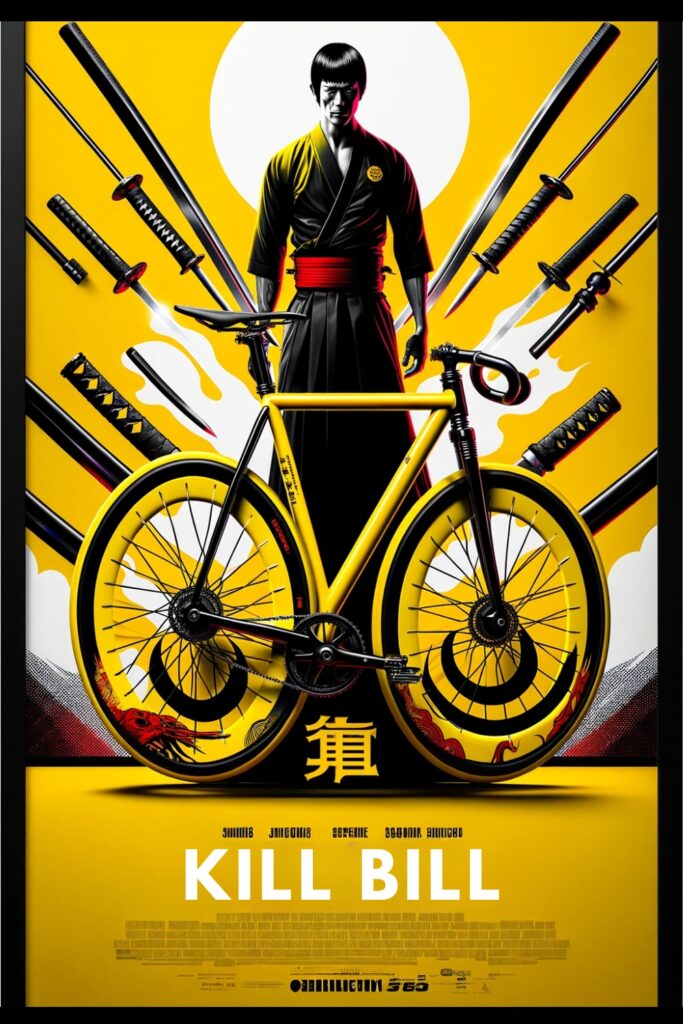 A bicycle inspired by the film Kill Bill