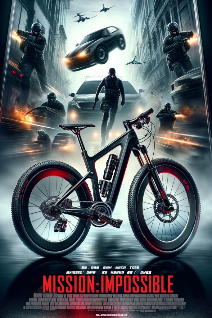 A bicycle inspired by the film Mission Impossible