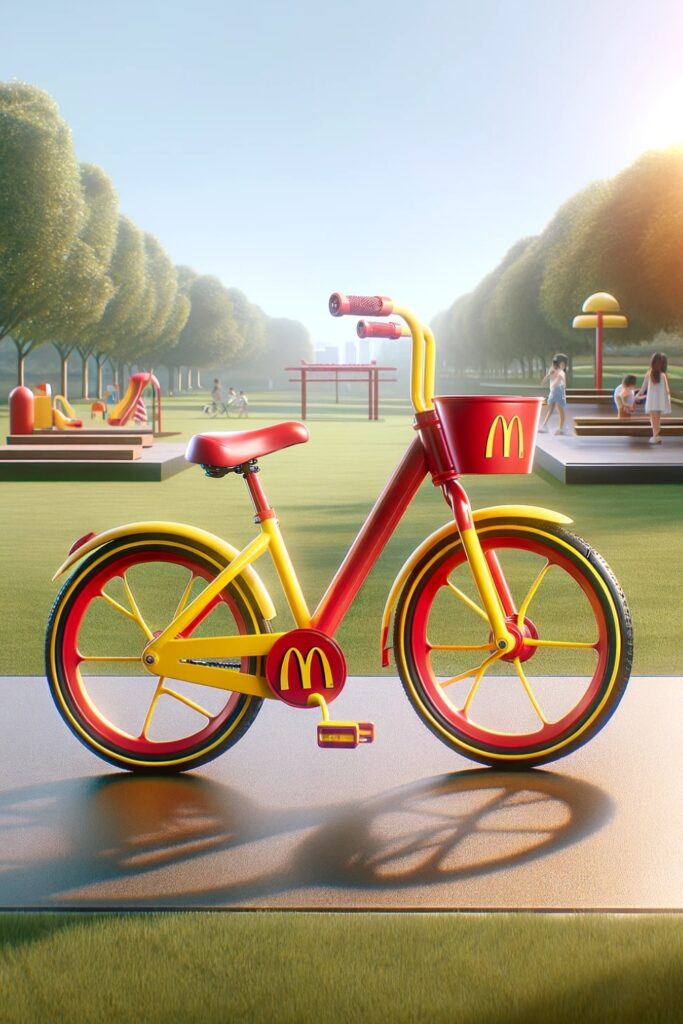A bicycle inspired by McDonald's