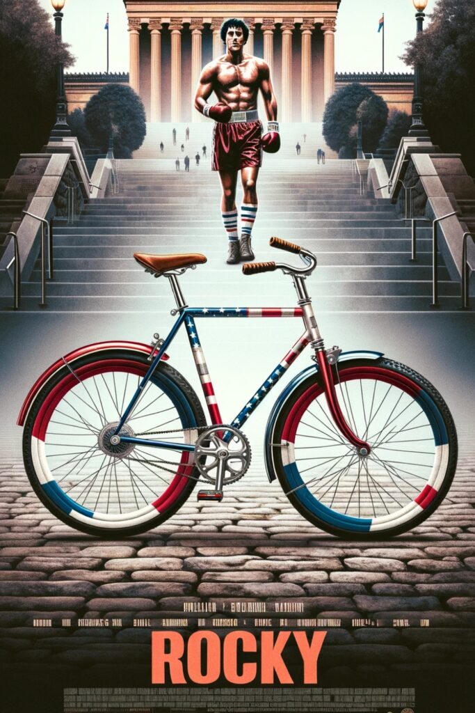 A bicycle inspired by the film Rocky