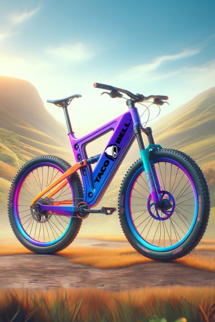 Bicycle inspired by Taco Bell