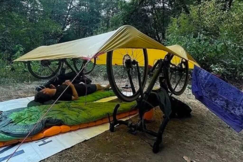 The bicycle tent
