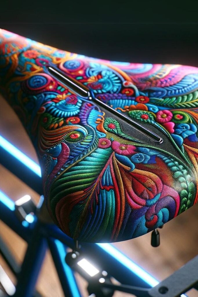 custom colorful bike seat cover