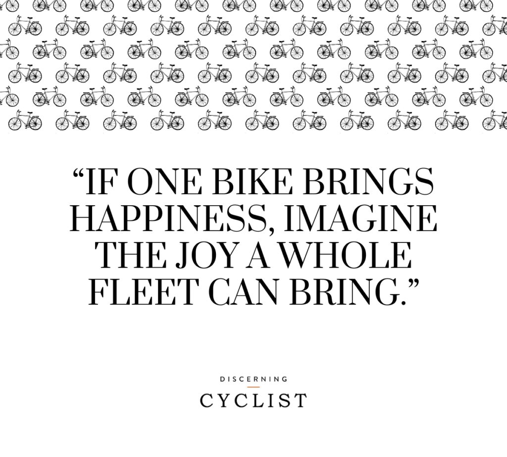 fleet of bicycles