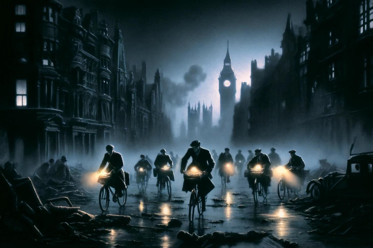 London Bicycles during the Blitz of WWII