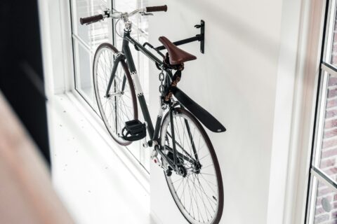 Bicycle Mounted to wall